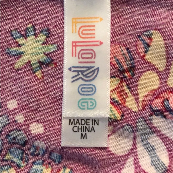 LuLaRoe Beautiful Long Sleeve High Low Top - Picture 2 of 6